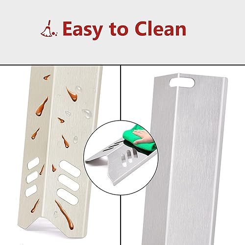 Miniatura 9 de Grill Drip Pans Replacement for Dyna-Glo DGF493BNP, DGB494SPB, Backyard Grill BY13-101-001-12, BY14-101-001-02, BY14-101-001-099, 15 inch Stainless