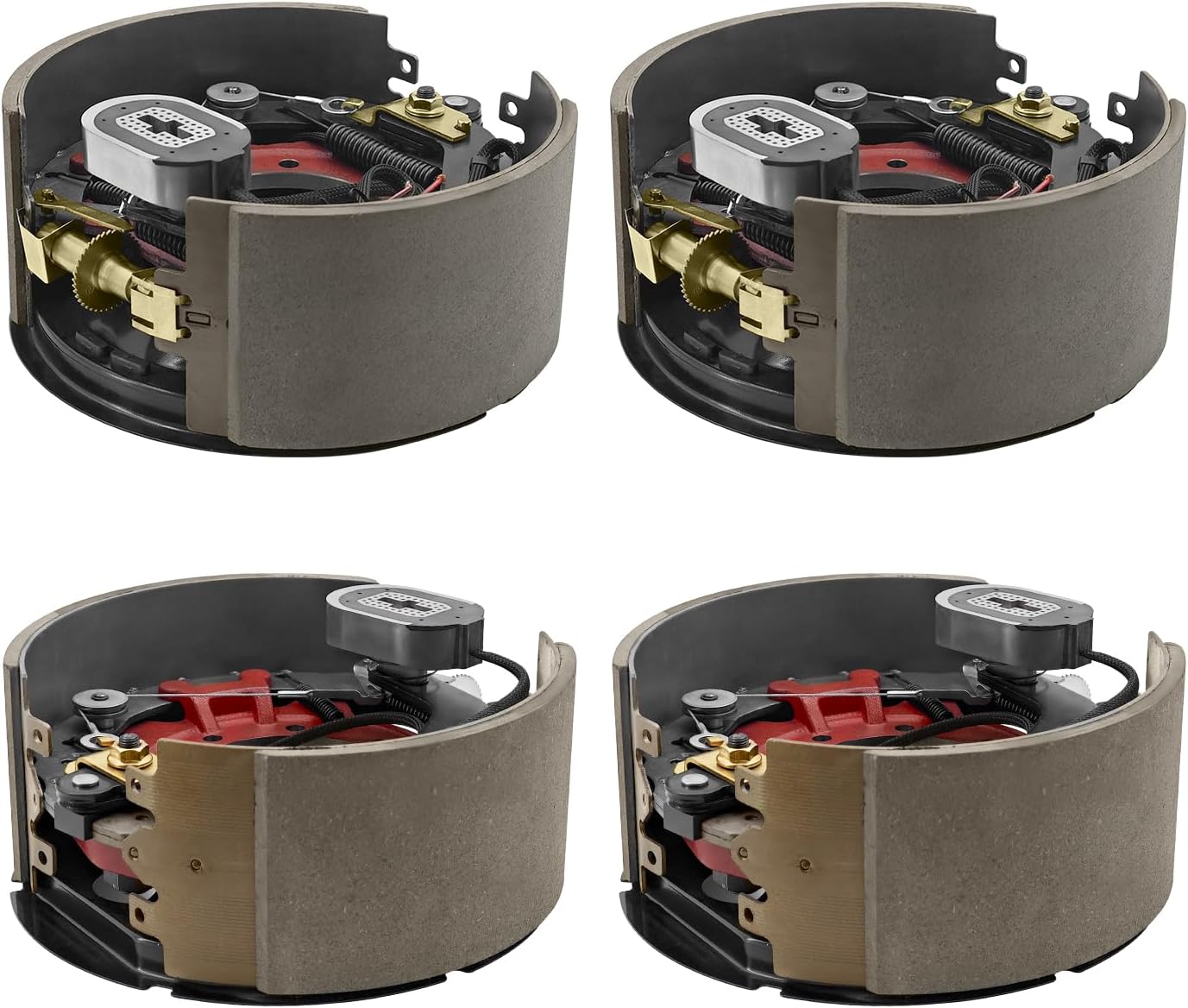 12-1/4" x 5" (12.25" X 5") Electric Trailer Brake Assembly Compatible with Dexter for 12,000 LBS (12K) Trailer Axles with 7 Bolt, 2 x Left and Right Trailer Brakes, Replace# K23-442, K23-443
