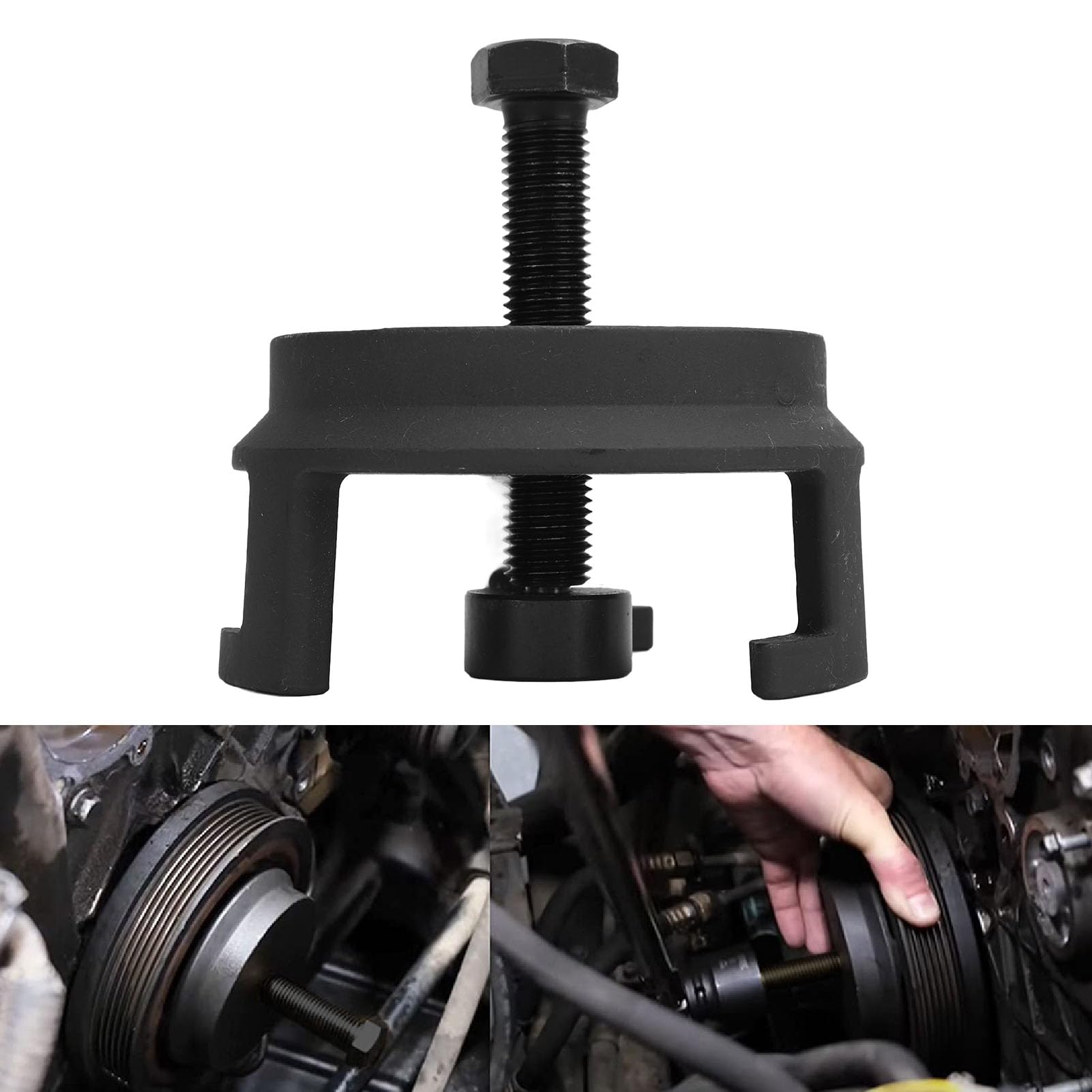 Leapiture Car Harmonic Balancer Puller Automotive Crank Pulley Puller Engine Quickly for V8 LS1 LS2 LS3 LS4 LSX LSA LS6 LQ4 LQ9