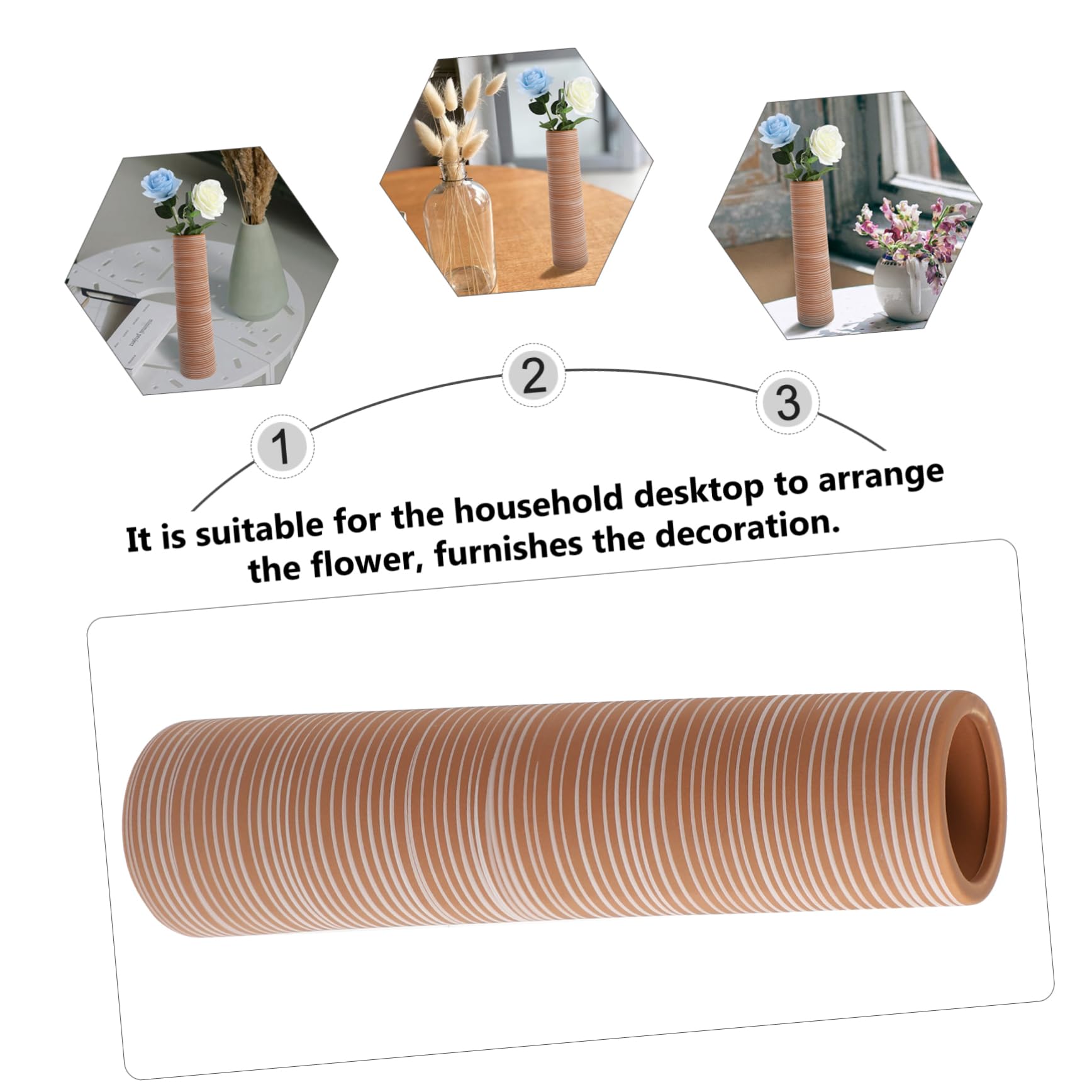 Cabilock Vaso in Ceramica per Fiori, Vaso Idroponico Decorativo, Stile Moderno Creativo, per Composizioni Floreali, Decorazione Casa e Balcone
