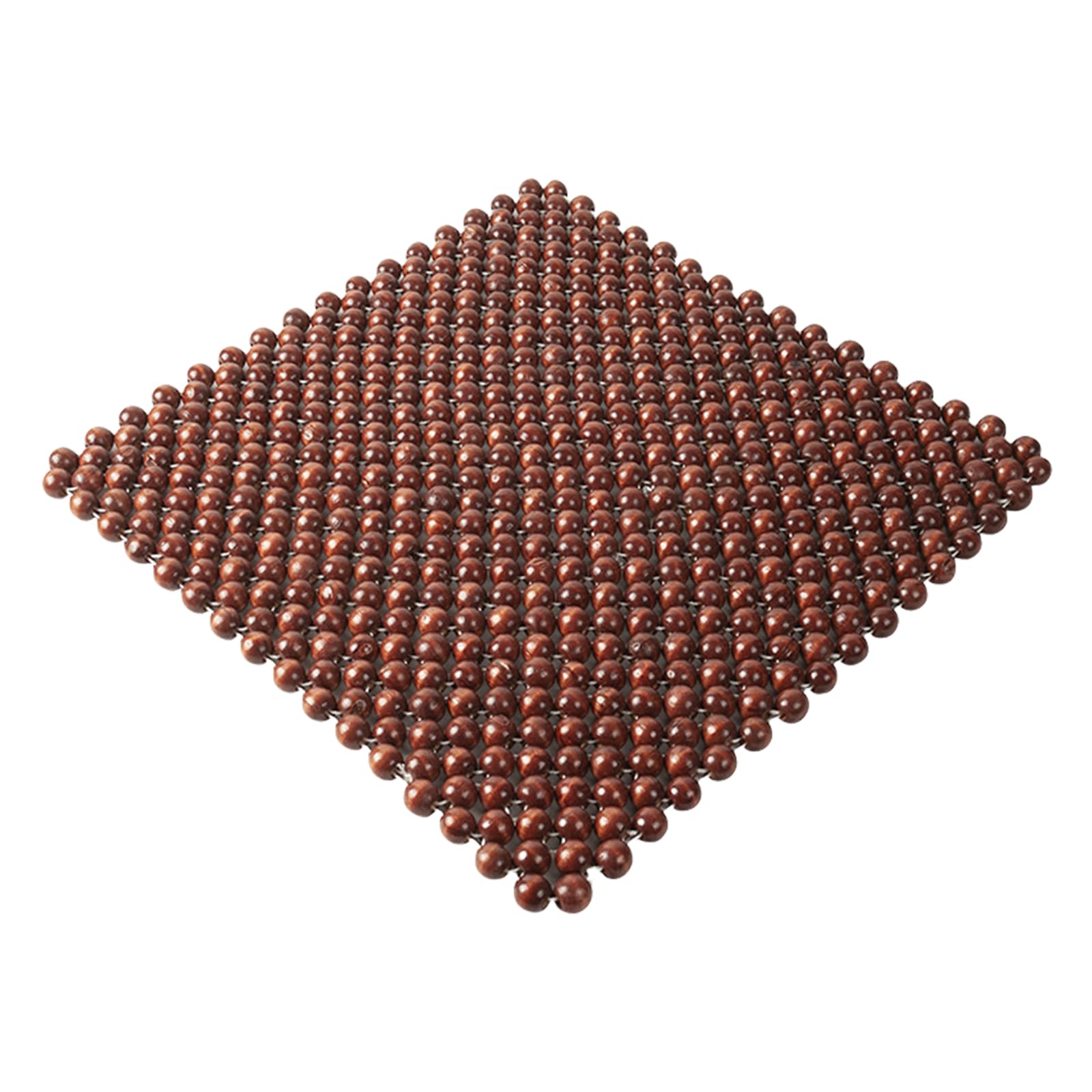 carotoe Seat Cushion Seat Pad From Friendly Wooden Beads 44x44cm Square Chair Pad Supportive Seating Wooden Bead Cushion