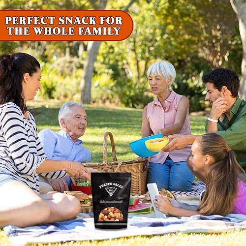 Miniatura 6 de Presto Sales Nueces mixtas en cáscara de 16 onzas  Nueces de Brasil, avellanas, nueces, almendras y nueces, crudas, frescas, altas en proteínas,