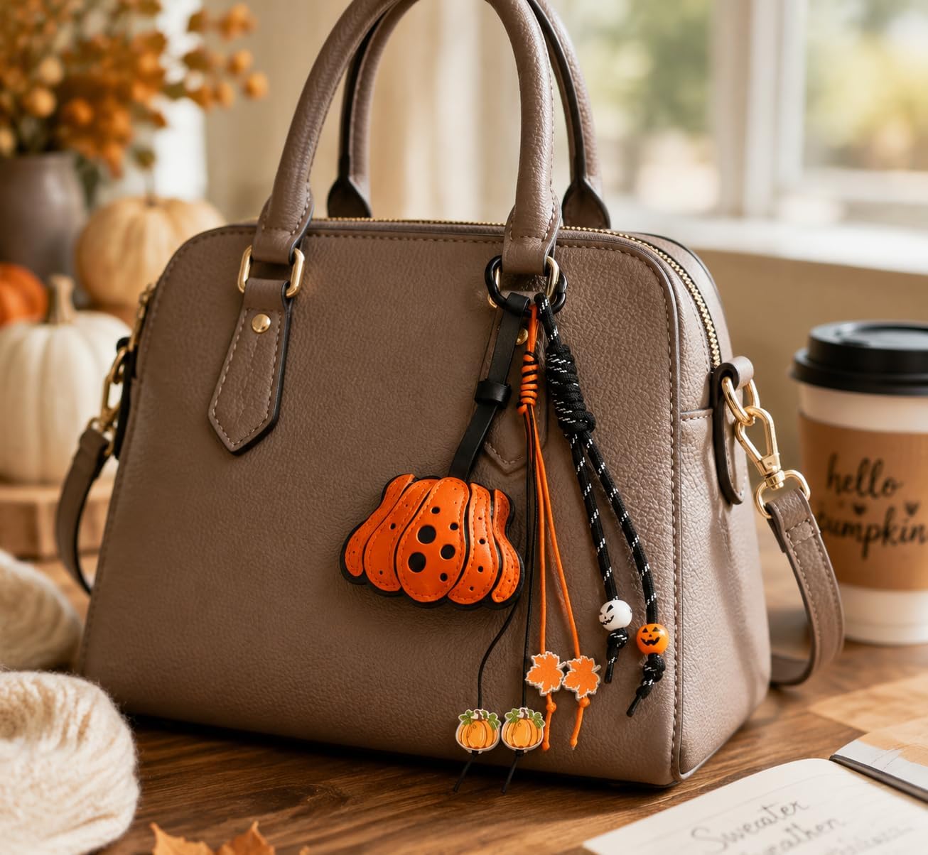 Halloween Ghost Bag Charm Decor,White Ghost Purse Charms for Handbag image 5
