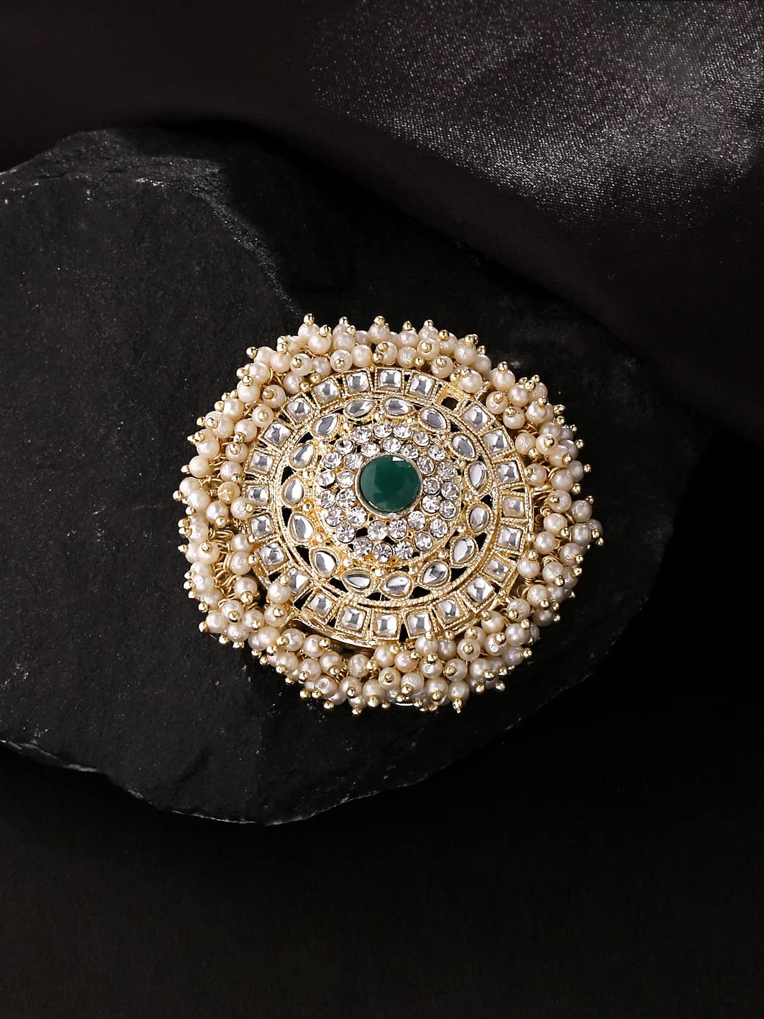 Kundan and Beads Studded Ambada Juda Pin