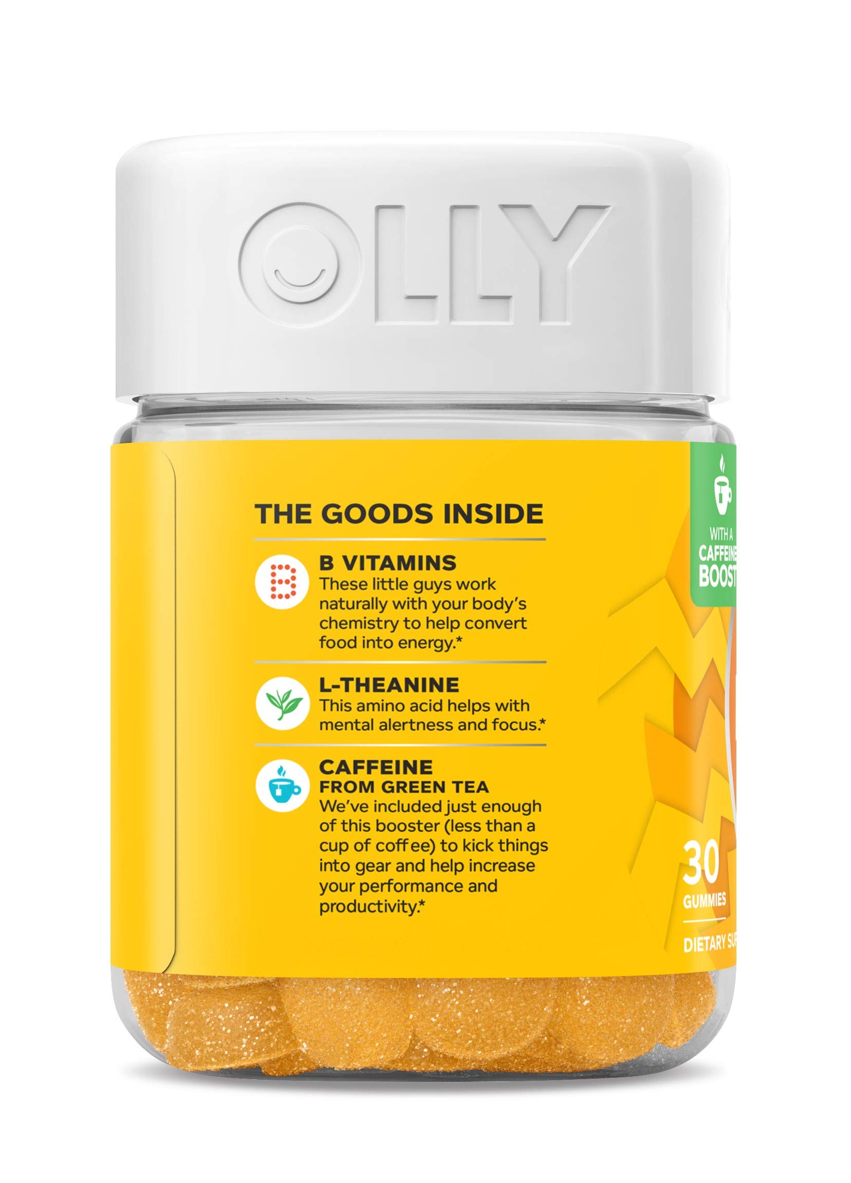 OLLY Swift Energy Gummy, Pineapple Punch, B Vitamins, L Theanine