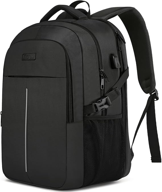 WENIG Sac à Dos Grande Capacité 50L Multi-Compartiments avec Port USB