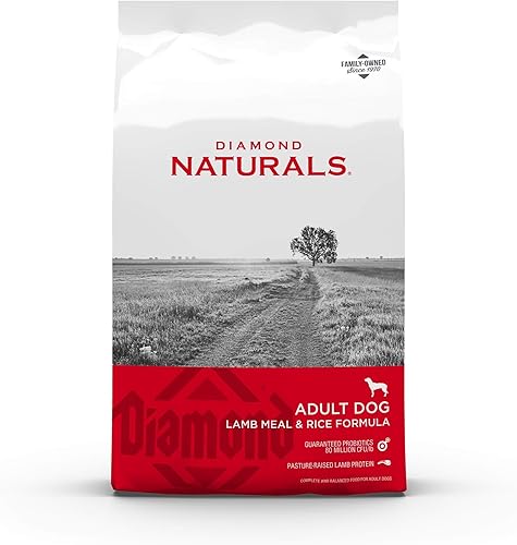 Miniatura 1 de Diamond Naturals Receta de carne real para adultos, comida seca premium para perros con proteína de cordero criada en pastos reales 6 libras
