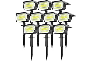 Litom 12 LED Solar Landscape Spotlights: Illuminate Your Outdoor Spaces