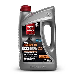 TRIAX Power Sport 2T Full Synthetic, All Season, 2 Cycle Oil - For High-Performance Powersport Engines - ATV, UTV, Snowmobile, Wave Runner, Jet Ski, Dirt Bike (1 Gallon)