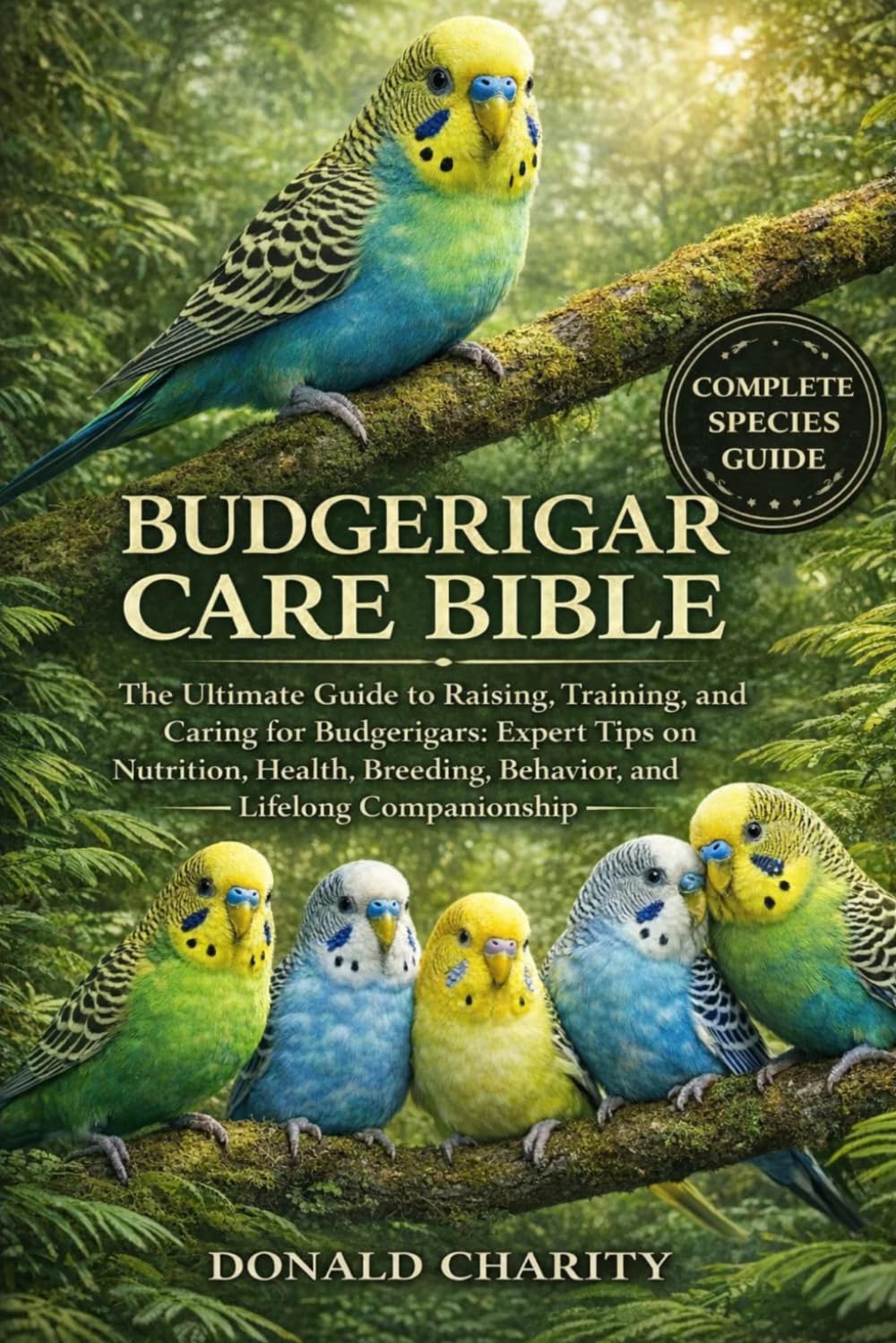 BUDGERIGAR CARE BIBLE: The Ultimate Guide to Raising, Training, and Caring for Budgerigars: Expert Tips on Nutrition, Health, Breeding, Behavior, and Lifelong Companionship.