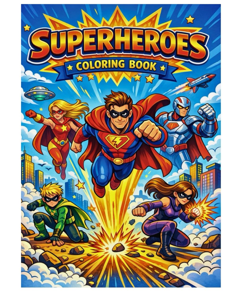 Superhero coloring book: Marvel Avengers