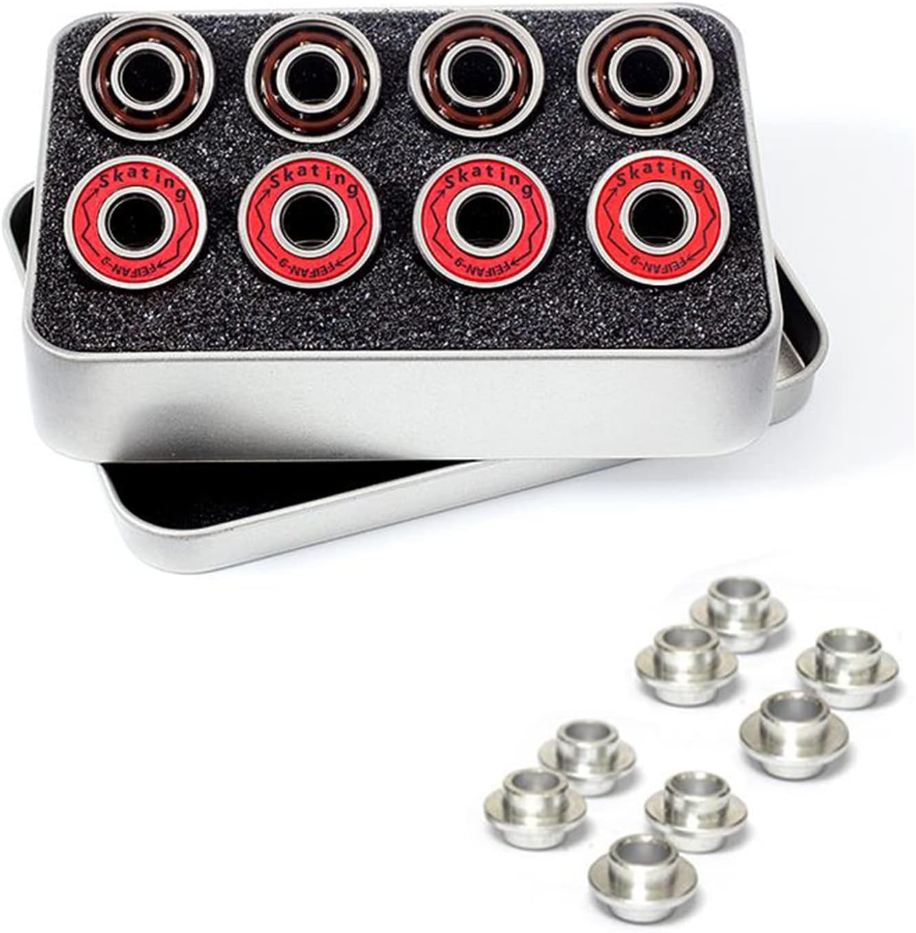 Inline Skate Wheels with Bearings 85A 72mm 76mm 80mm Wear Resist Sliding Inline Replacement Wheels PU Wheels Replacement Wheels 8 Pack