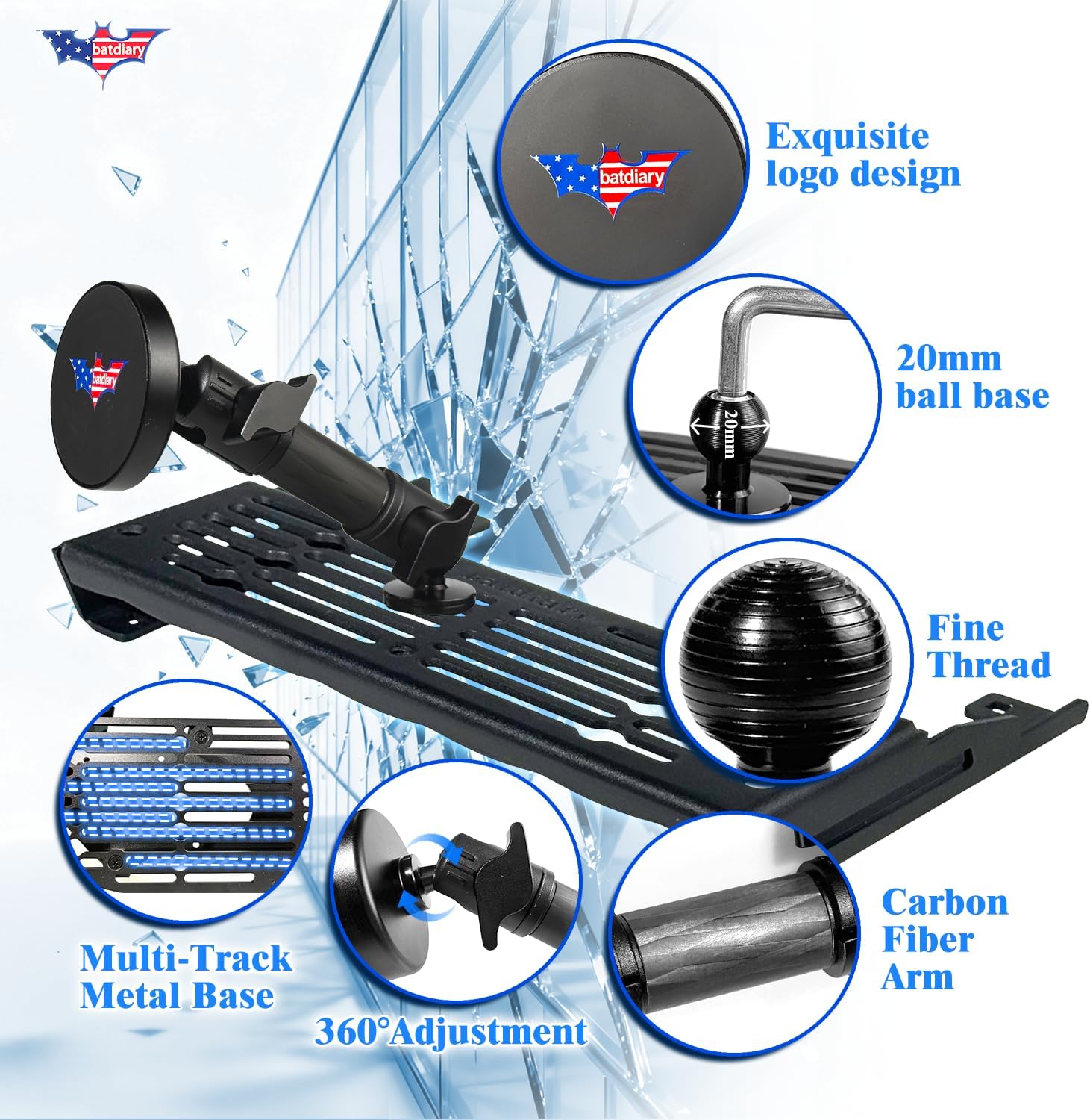 F150 Magnetic Phone Mount Compatible with 2009 2010 2011 2012 2013 2014 Ford F150 F-150 Truck Accessories Metal Cell Phone Holder Dash Platform Mount