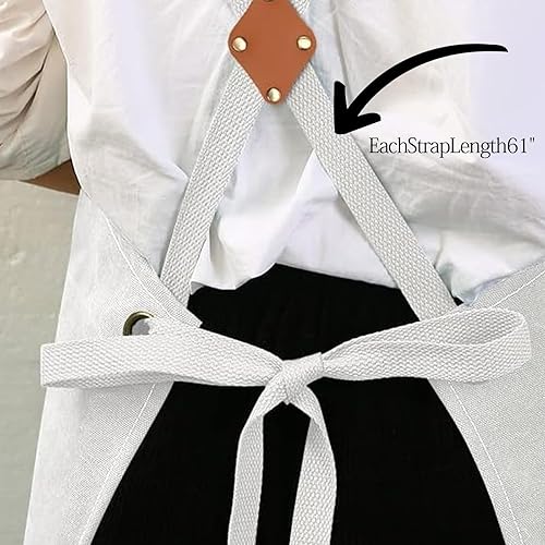 Miniatura 6 de Delantal de cocina para el hogar, cocina, horneado, jardinería para mujeres y hombres