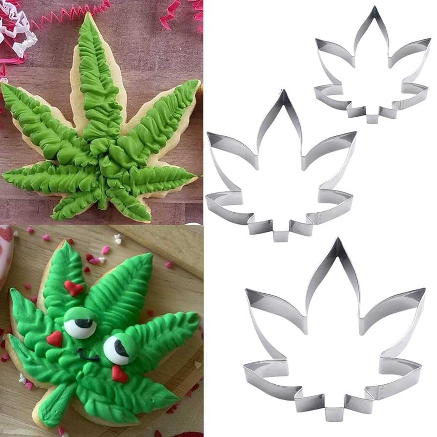 Amazon | マリファナ大麻型クッキーカッター、ポットリーフ型