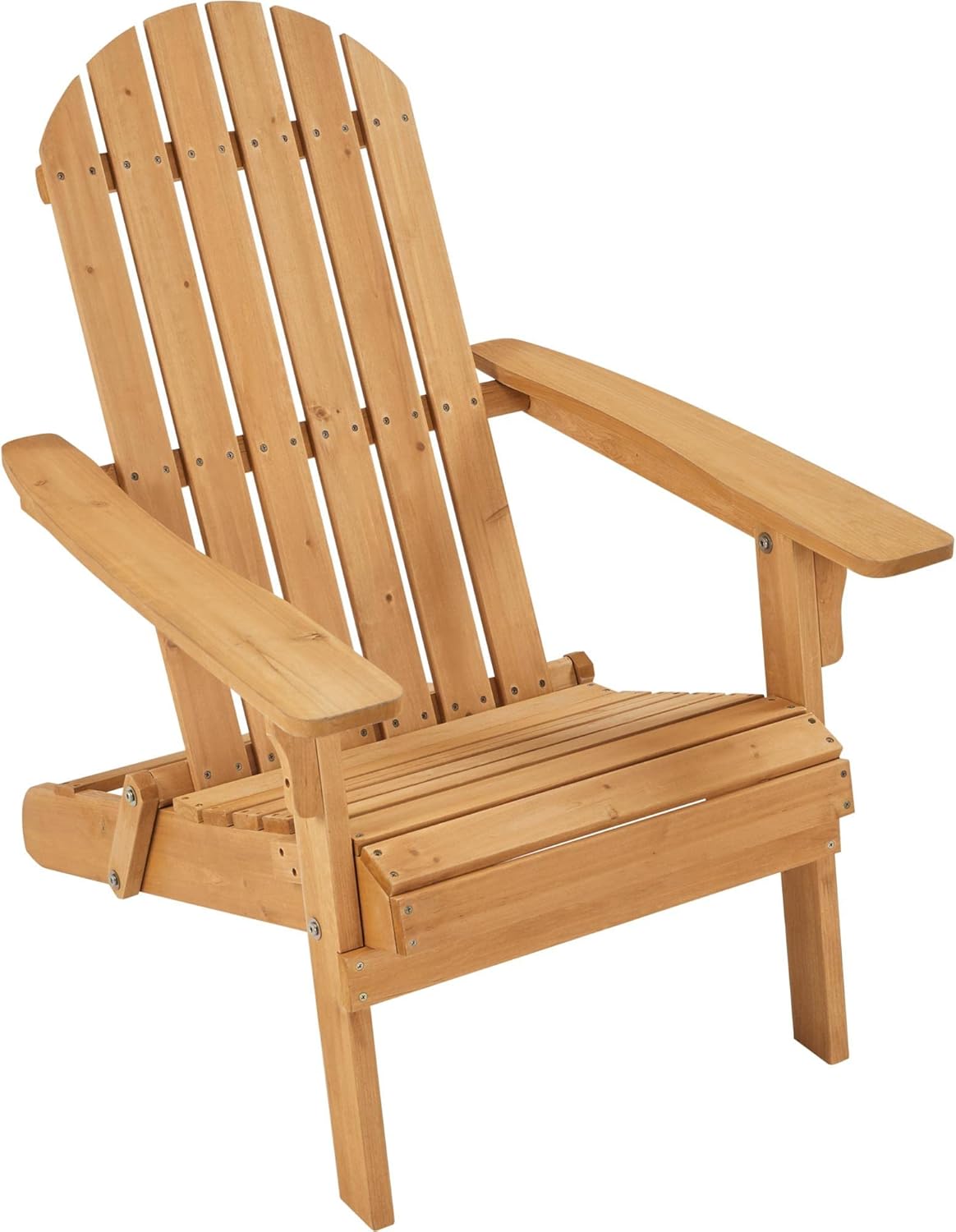 Yaheetech Folding Adirondack Chair Set of 1 Outdoor, 300LBS