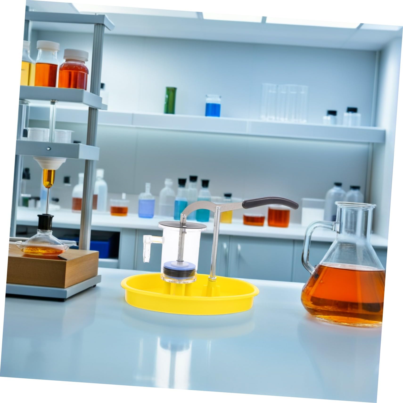 Abaodam Pompa Manuale per Esperimenti Scientifici in Acciaio Inossidabile e Plastica, Simulazione Realistica e Creatività per Attività Stem in Aula