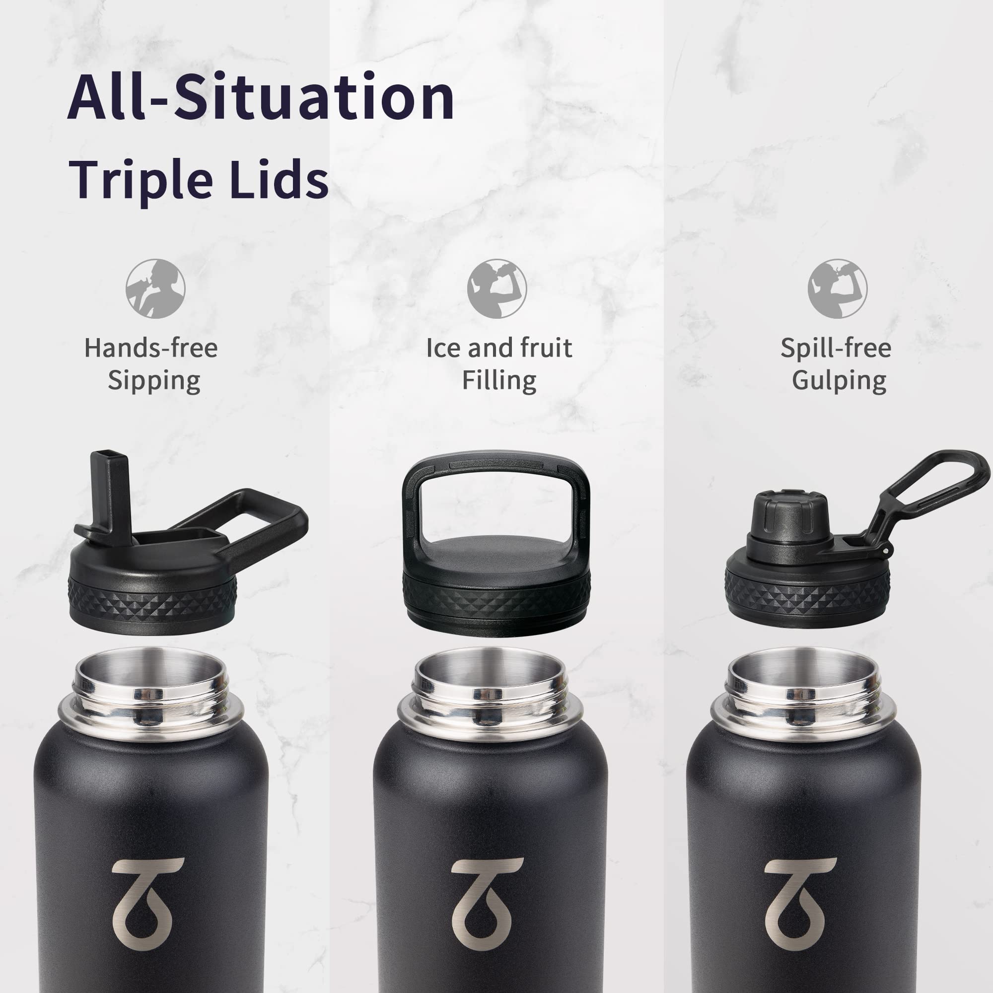 Stainless Steel Water Bottle 1.2 L - Image 3
