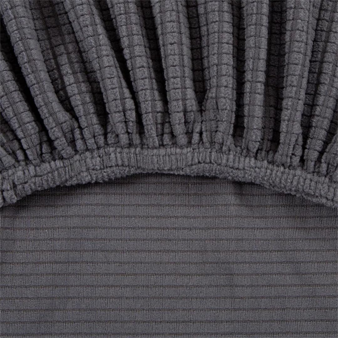 Housse élastique blanche pour causeuse, sans accoudoirs, lavable, taille M (160-190 cm) pour canapé moderne, facile à nettoyer, protection de meubles extensible