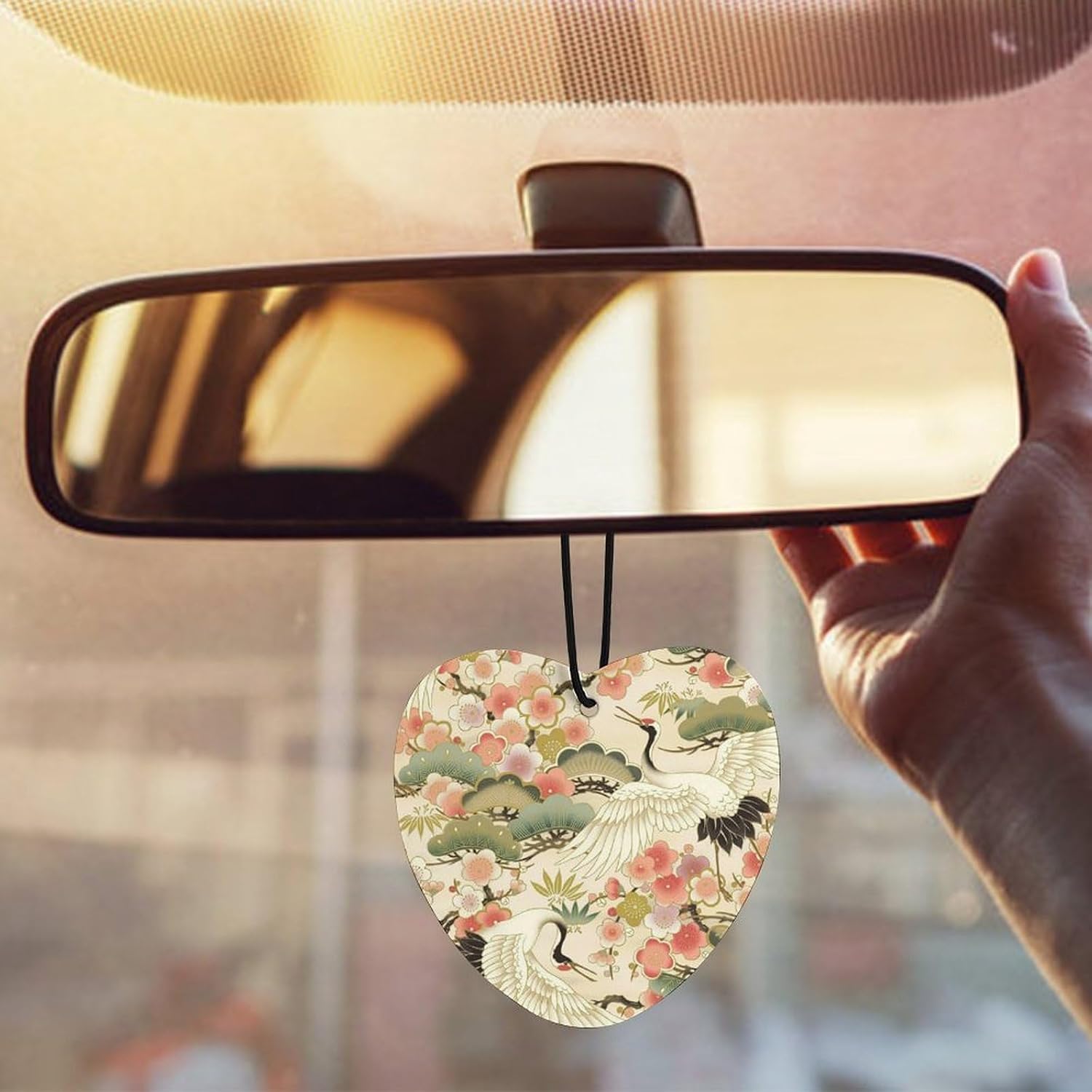 Japan Style Sakurasflower Car Air Freshener Hanging Car Scent Cards Decor Interior Accessories