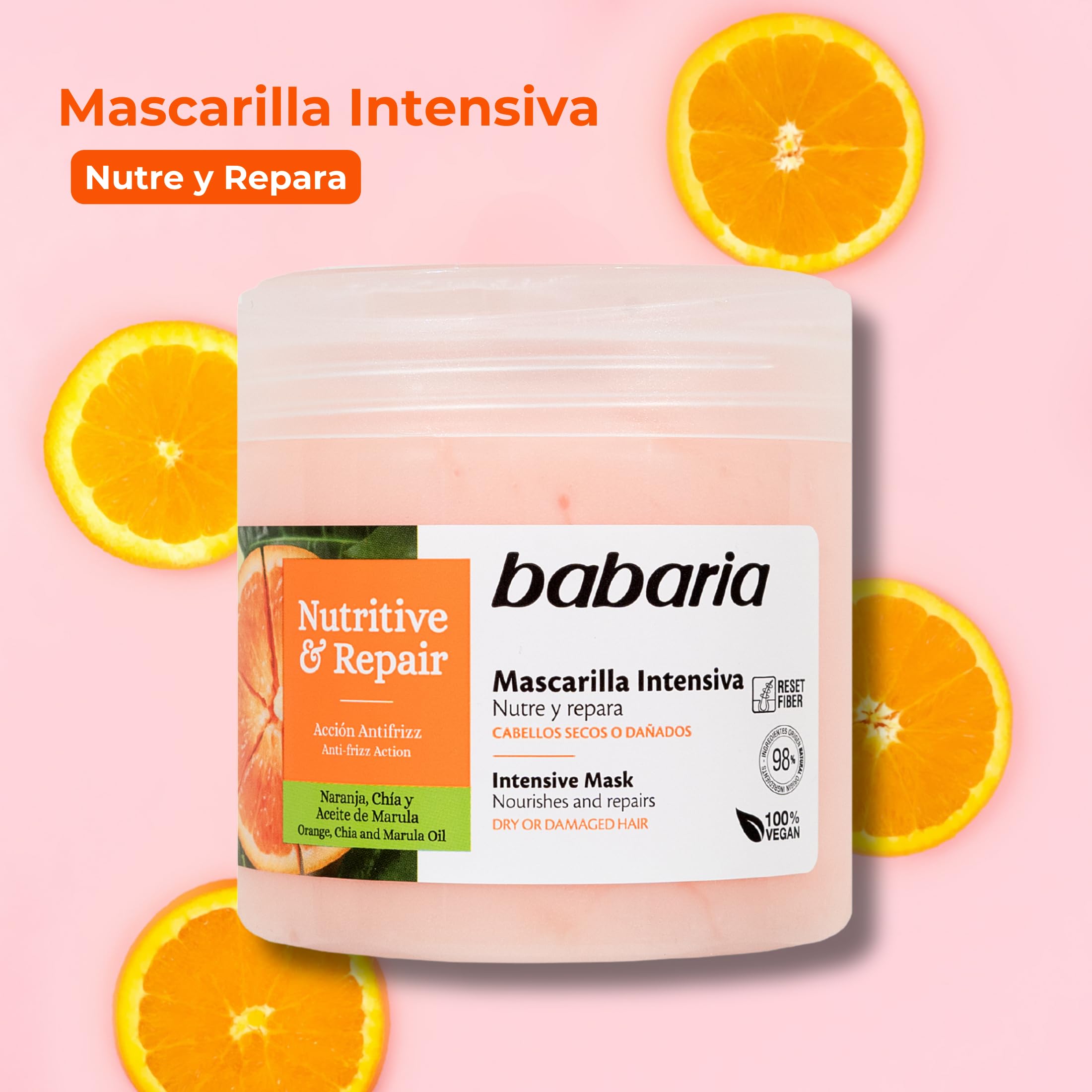 Babaria Mascarilla Intensiva para Pelo, 400ml