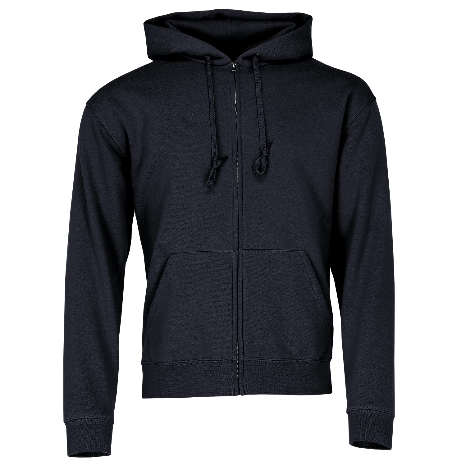 Mens Premium 70/30 Hooded Zip-Up Sweatshirt Hoodie - Deep Navy / L