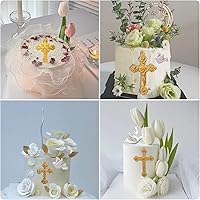 Vista 5 de Mujiang Moldes de silicona para decoración de bautizo para tartas cruzadas, moldes de silicona para comunión, paloma para fondant, molde de mano