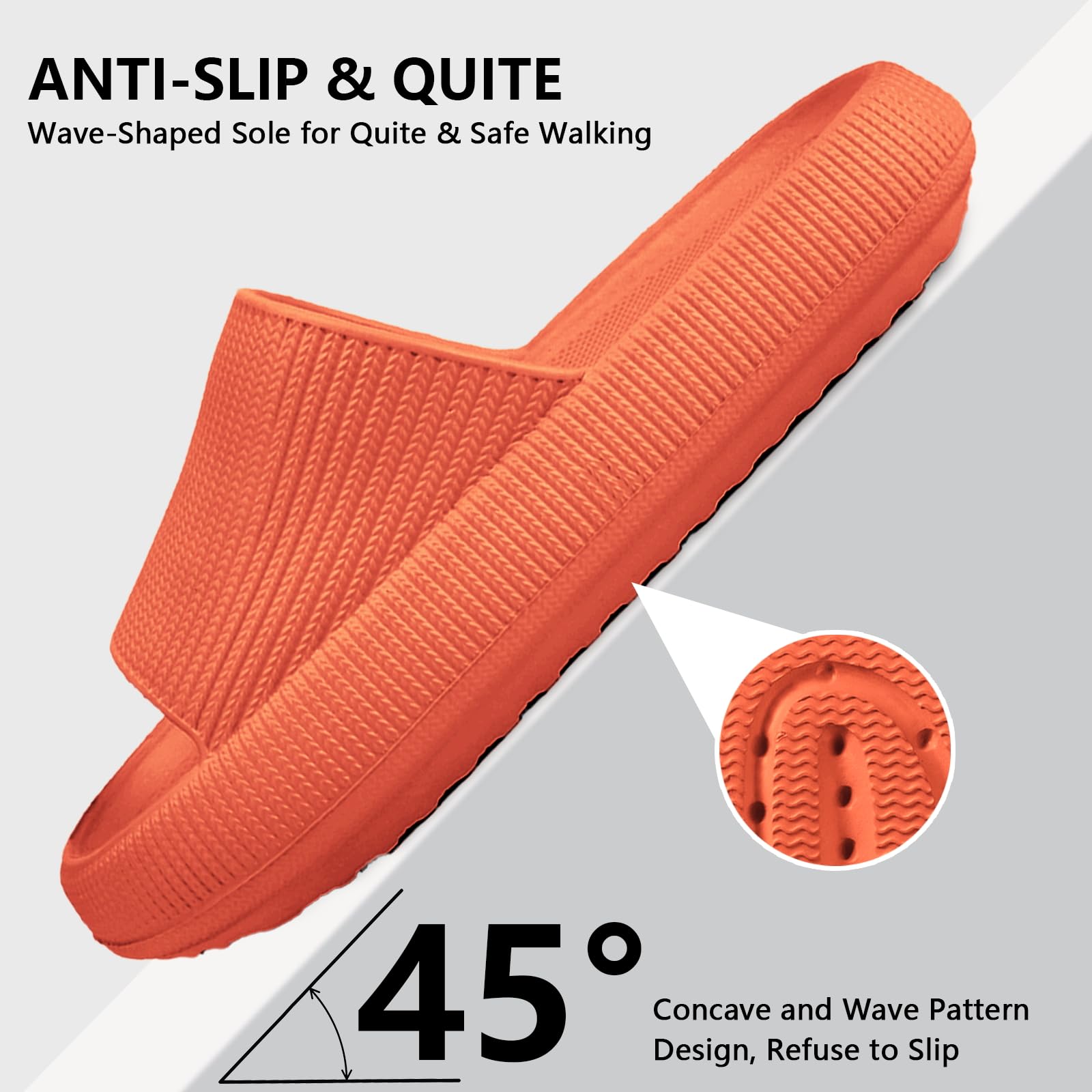 HEOAARG Ciabatte Uomo Donna Casa Comode Slide Pantofole a Nuvola Antiscivolo Ciabatte Piscina Morbide Ciabatte Aperte Estive Leggero Ciabatte Doccia Spiaggia Interno Esterno