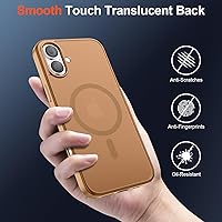 Vista 1106 de SUPFINE Funda magnética para iPhone 11 (compatible con MagSafe) (protección contra caídas de grado militar), translúcida mate a prueba de golpes