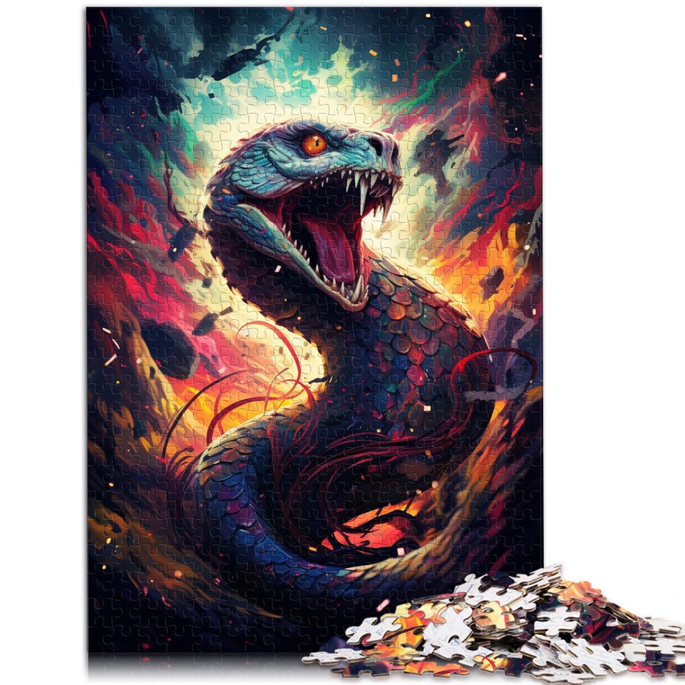 2000 Piece Puzzle For Adults Colorful poisonous snake learning educational puzzle unique challenge game 27.56 in x39.37 in for teenager Age 14 Up โ image 1