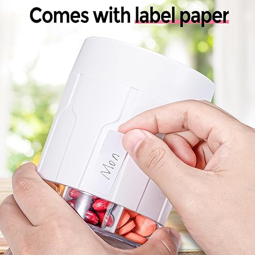 Miniatura 8 de Betife Organizador de suplementos extragrande, botella organizadora semanal de píldoras, dispensador diario de píldoras con 7 compartimentos