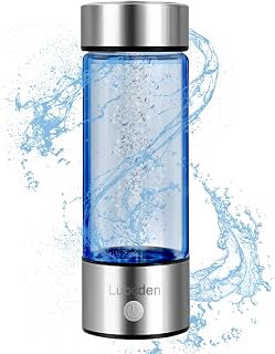 Hydrogen Water Bottle - Portable Ionizer Machine, Generator, Glass Health Cup for Home & Travel
