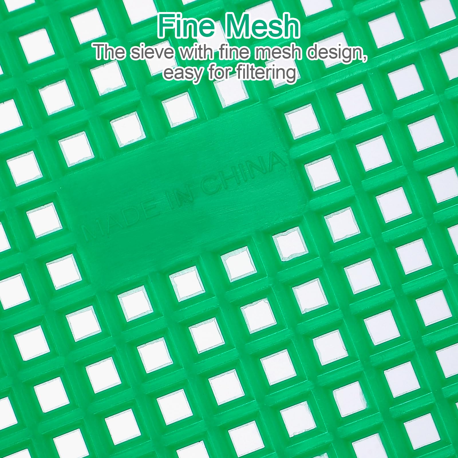 DOITOOL Lot De 2 Tamis De Jardin 20.50 X 20.50 X 6.00 Cm Maillage Léger en Plastique pour Filtrage De Compost Sol Et Débris Outil Pratique pour Balcon Jardin Parc