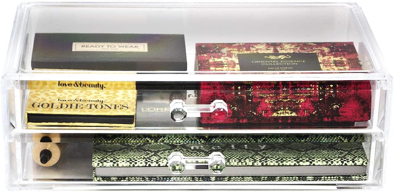 Sorbus Acrylic Cosmetics Makeup and Jewelry Storage Case Display Sets –Interlocking Drawers to Create Your Own Specially Designed Makeup Counter –Stackable and Interchangeable : Beauty & Personal Care