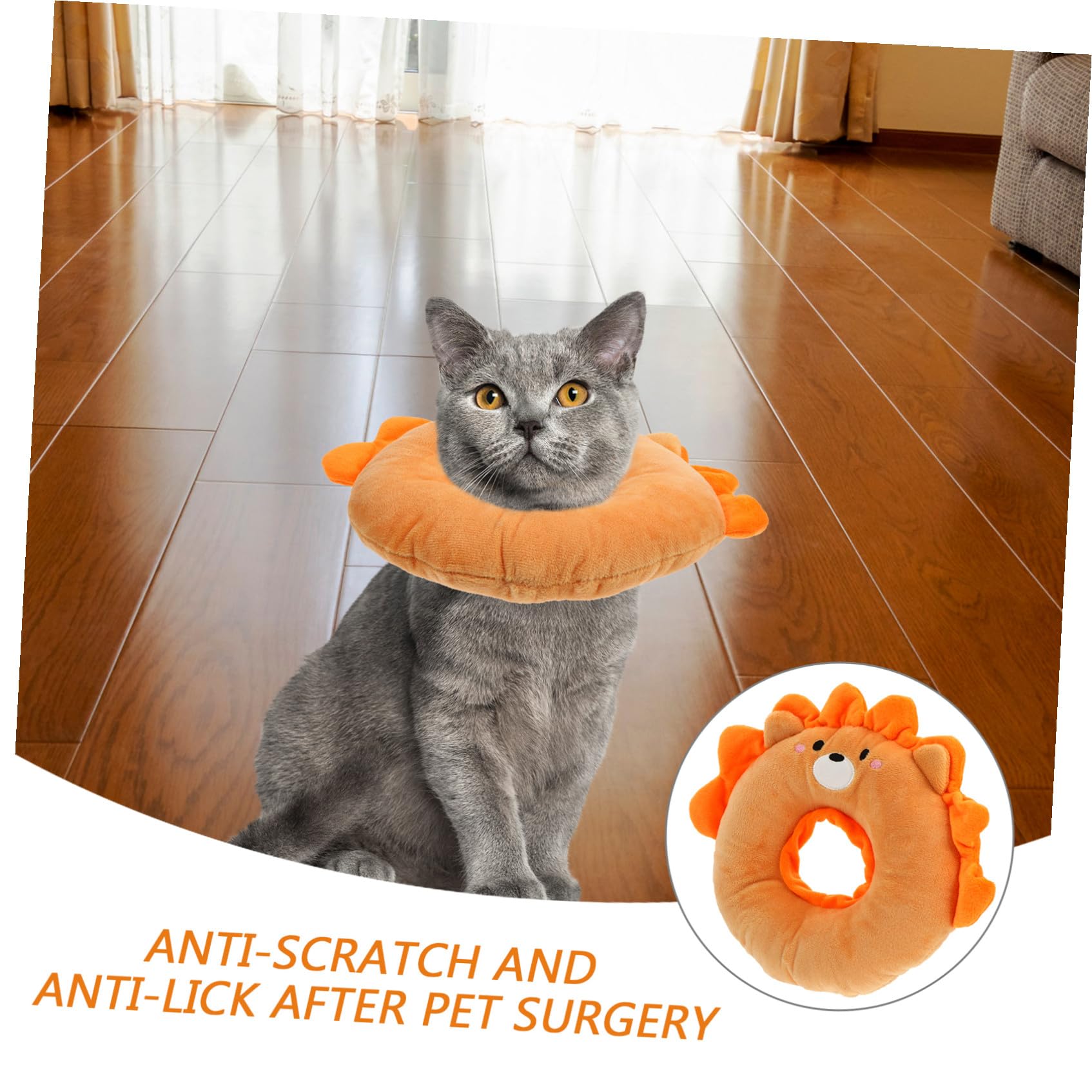 FRCOLOR 3pezzi Collare Per Gatti Forma Di Cartone Animale Protezione Post-operatoria Per Ferite e Confortevole Per Cani e Gatti Piccoli