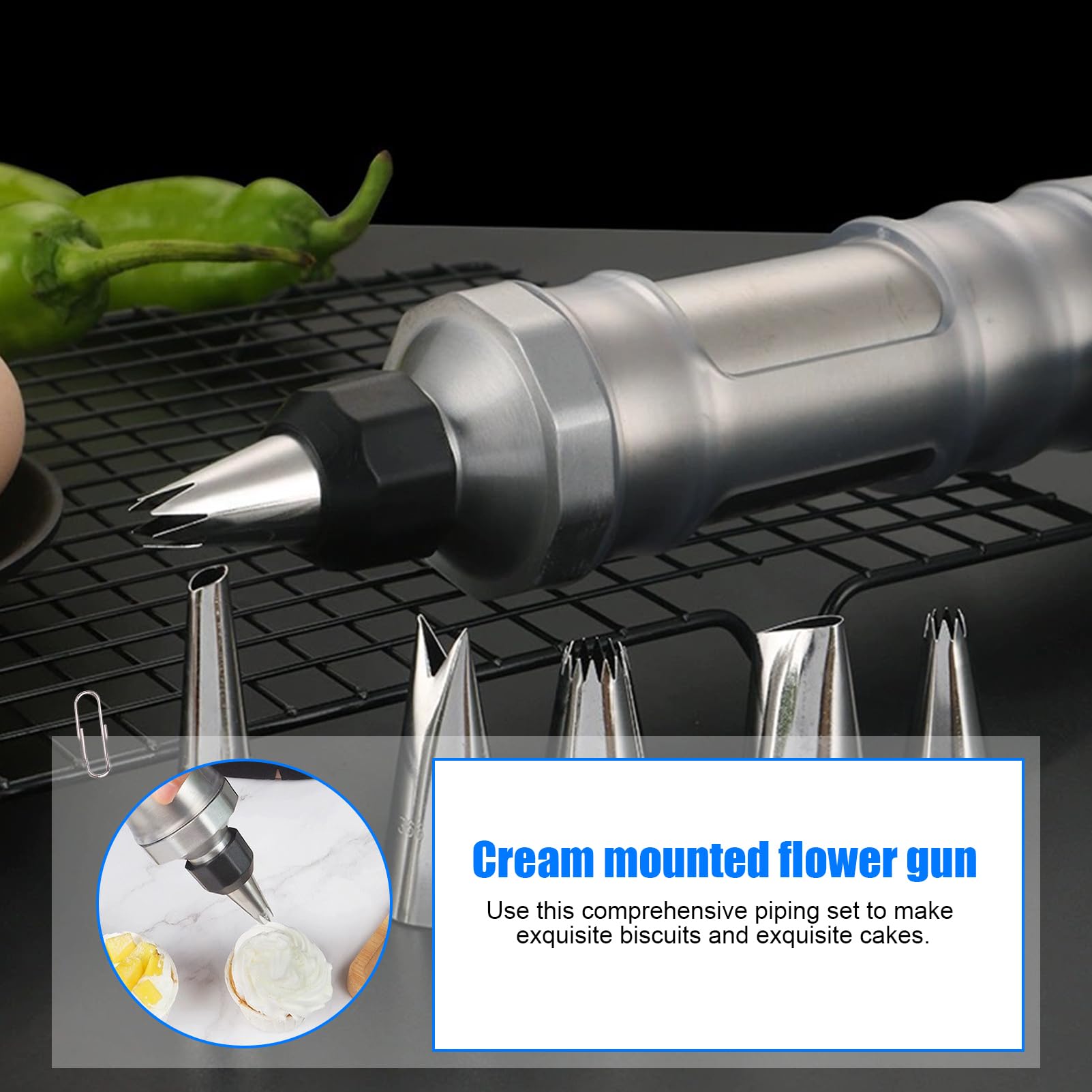 TOATELU Seringue à Garnir Professionnelle En Acier | WhichOne