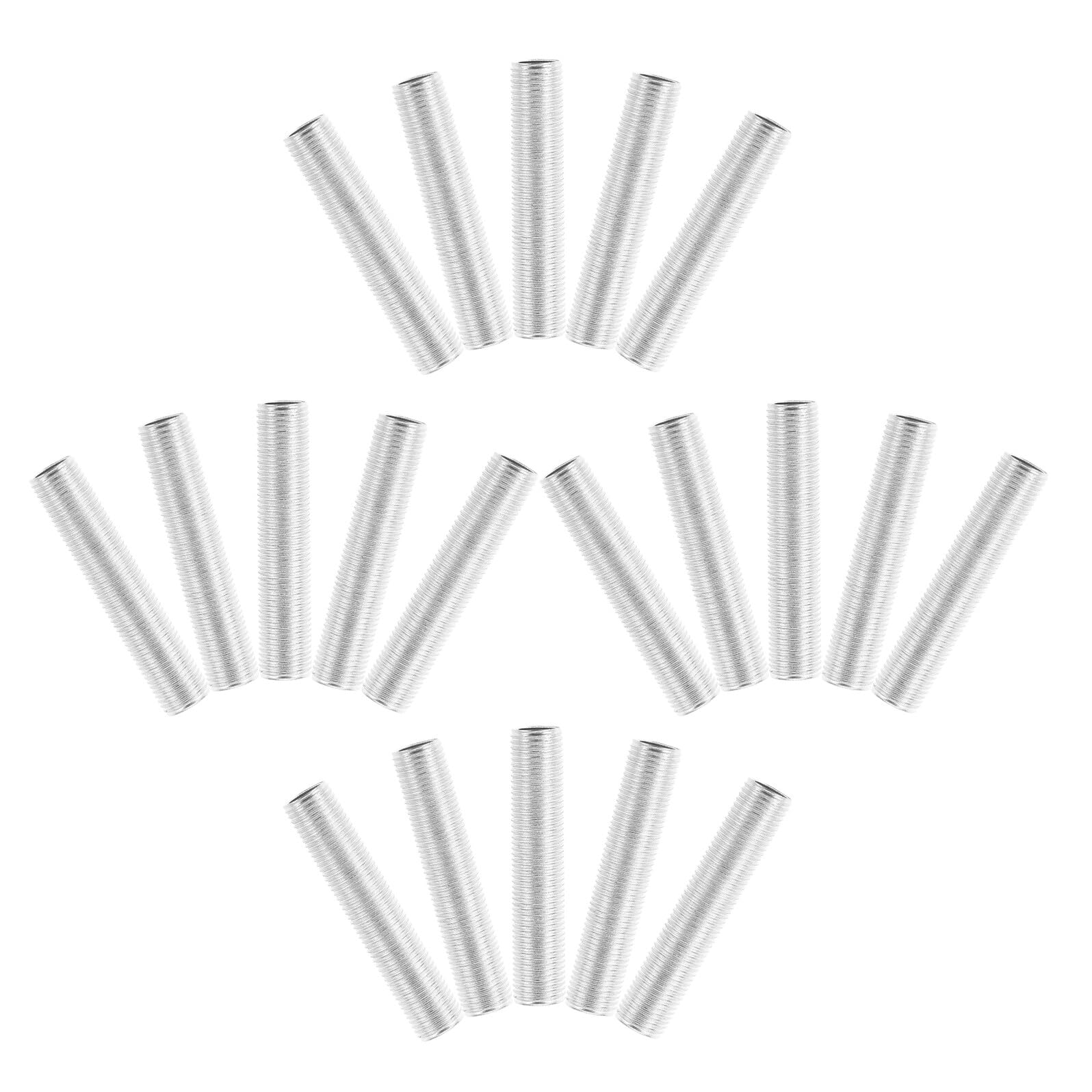 Conector roscado M10x80mm tubo de boquilla para lamparas de hierro galvanizado y reparacion