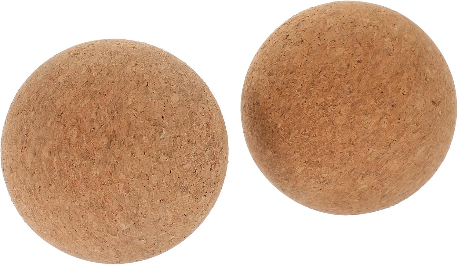 2Pcs High Density Cork Massage Balls for Myofascial Release and Sore Muscle Relief, 80Mm Body and Neck Massager Roller for Yoga and Physical Therapy
