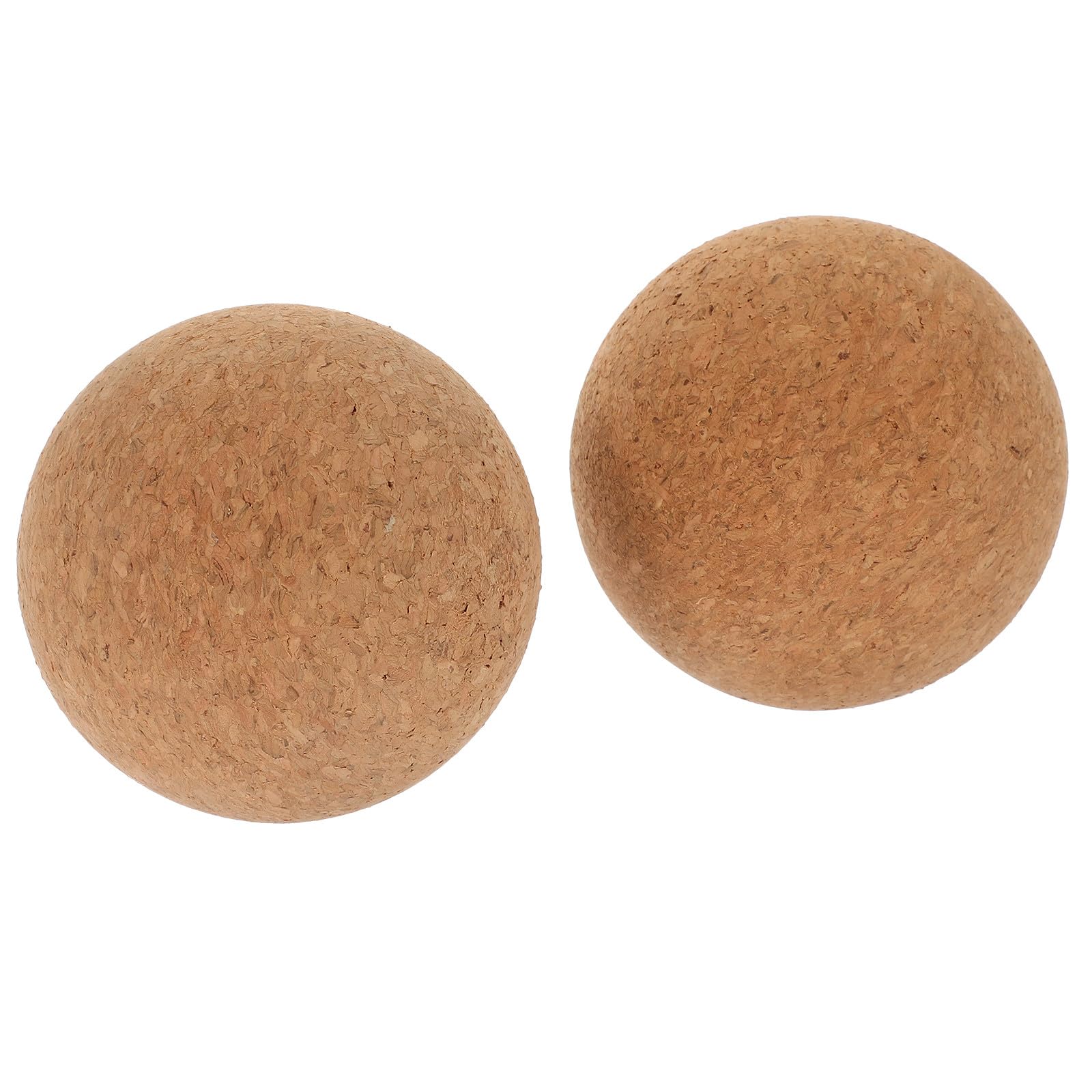 Gatuida 2 piezas Bola de Masaje de Corcho Pelota Pilates Pequeña para Yoga y Fitness Bola Roller para Masaje de Cuello Brazos y Espalda Ligera y Portátil Alivio de Tensión Muscular