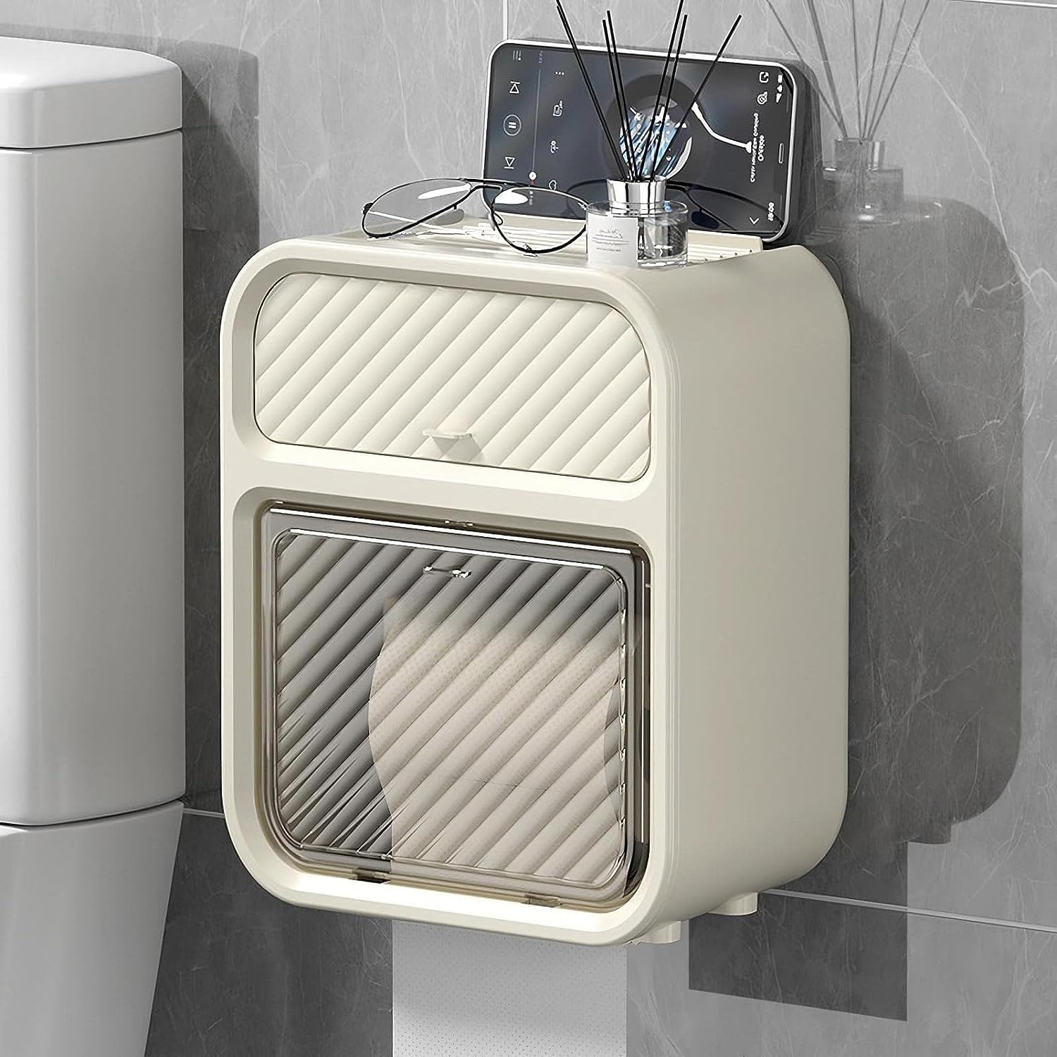See full amazon price history chart for Zollyss Punch-Free Paper Holder Wall-Mounted Toilet Toilet Paper Box Tissue Box Hand Carton Storage Rack Paper Extraction Box Light Luxury (Beige) Zollyss Punch-Free Paper Holder Wall-Mounted Toilet Toilet Paper Box Tissue Box Hand Carton Storage Rack Paper Extraction Box Light Luxury (Beige) (B0DHPB256Y) Amazon Price History, Amazon Price Tracker