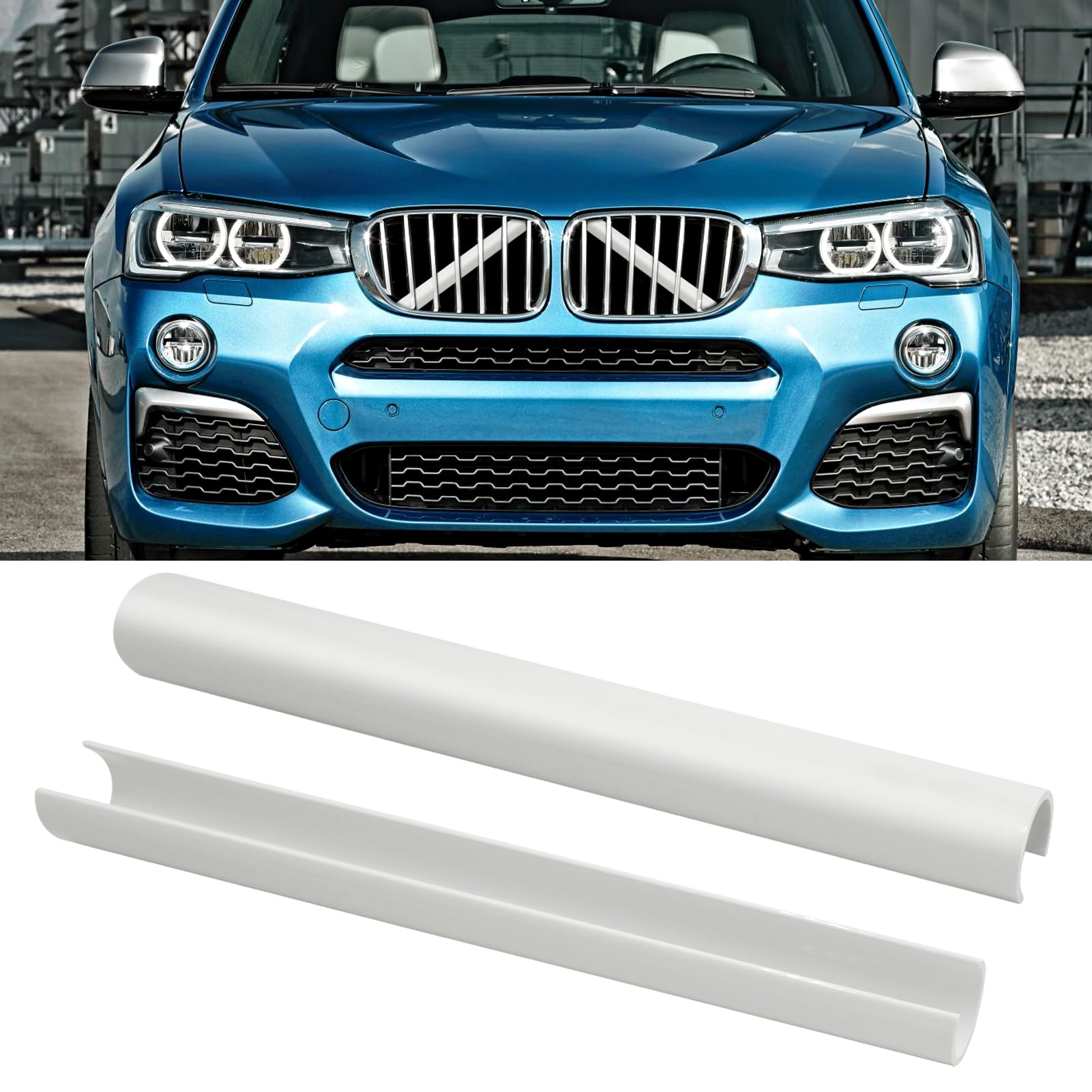 Jaronx Compatible with BMW V Brace Cover for X3/X4/X5/X6/X7 (White