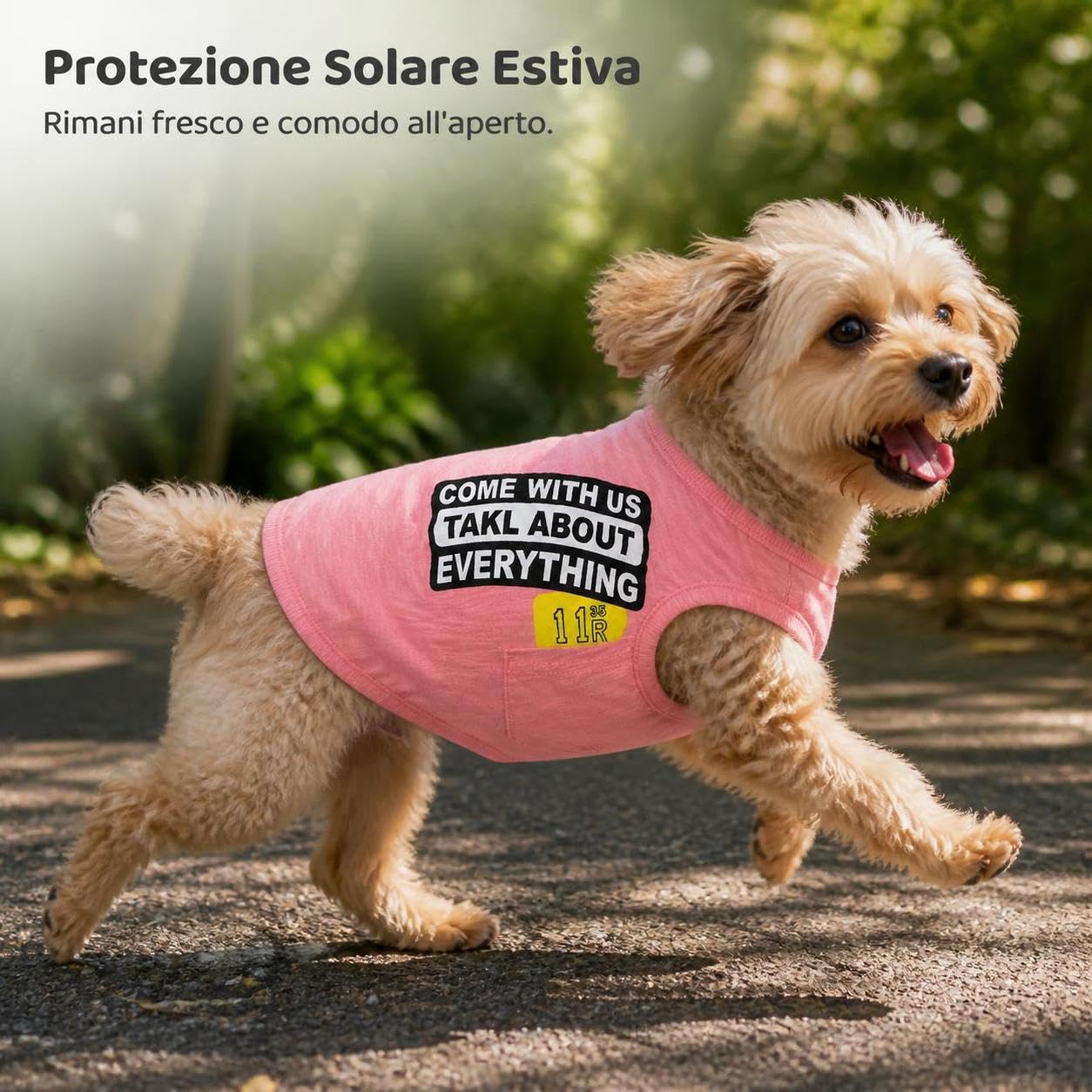 Gilet Chien en Coton, Style Décontracté, Rose, Rose, S | Matière en coton, Gilet sans manches, Sorties quotidiennes, Pour propriétaires chiens