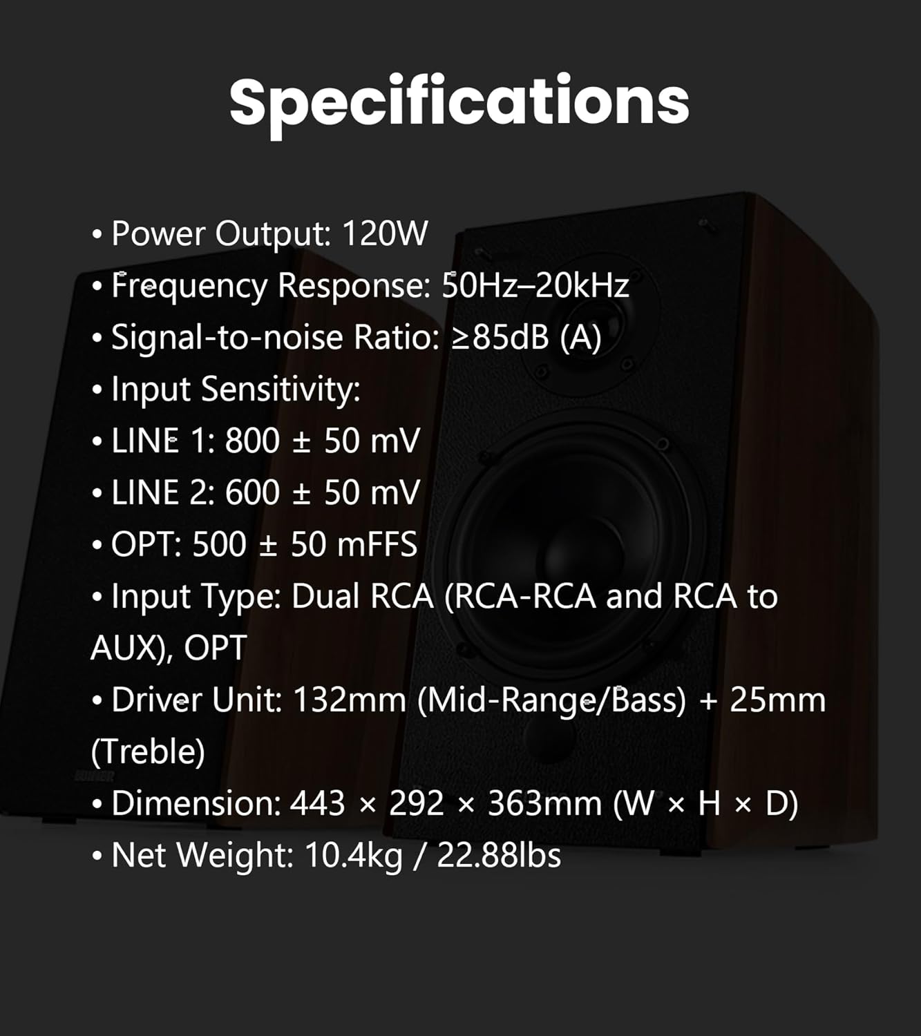 Edifier R2000DB 2.0 Powered Bookshelf Speakers with Large Woofer, 120W RMS Desk Speakers for Turntable, Bluetooth & RCA/Optical/Coaxial Input, Remote Control - Warmoak - Image 10