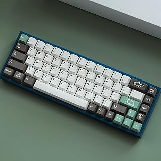 TOKEY PBT keycaps Set Cherry Profile 141 Keys Dye Sublimation ANSI Layout Keycap for Mechanical Gaming Keyboard Gateron Kailh Box Cherry MX Switches (Big Bear)
