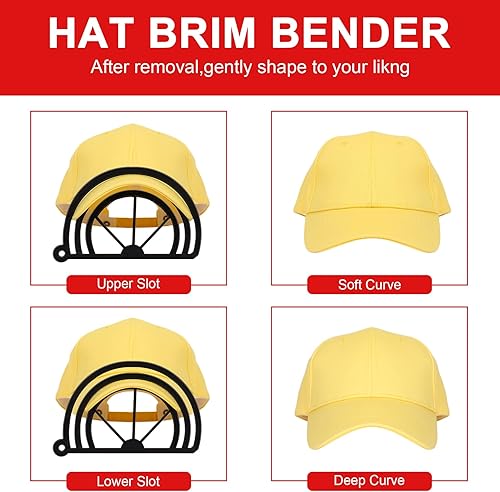 Miniatura 2 de khanka Estuche de transporte rígido compatible con gorras de béisbol. Este organizador protege hasta 8 sombreros (rojo)