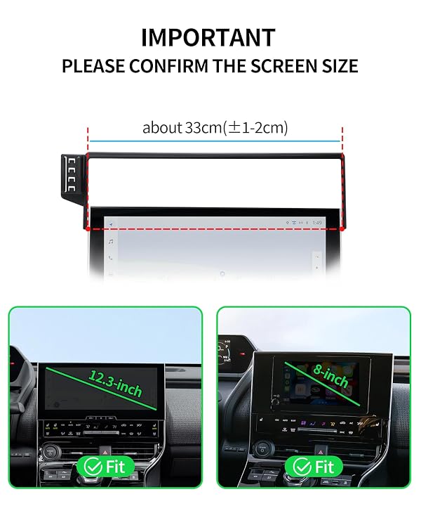 MaserWeller Car Phone Holder for Toyota BZ4X 2023-2026 / Subaru Solterra 2023-2026 Accessories 8/12.3-Inch Screen Fixed Clip, 360° Rotation Phone Mount Compatible with MagSafe, Cell Phone Holder by Generic - Used condition - Image 5