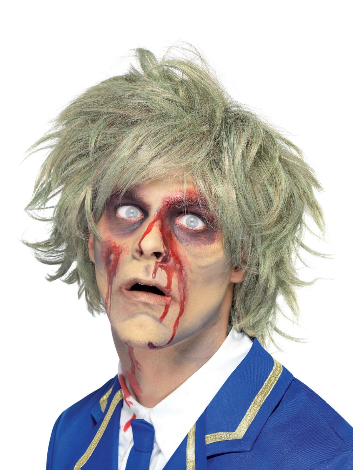 Fancy Dress Zombie Wig Grey OS Adult