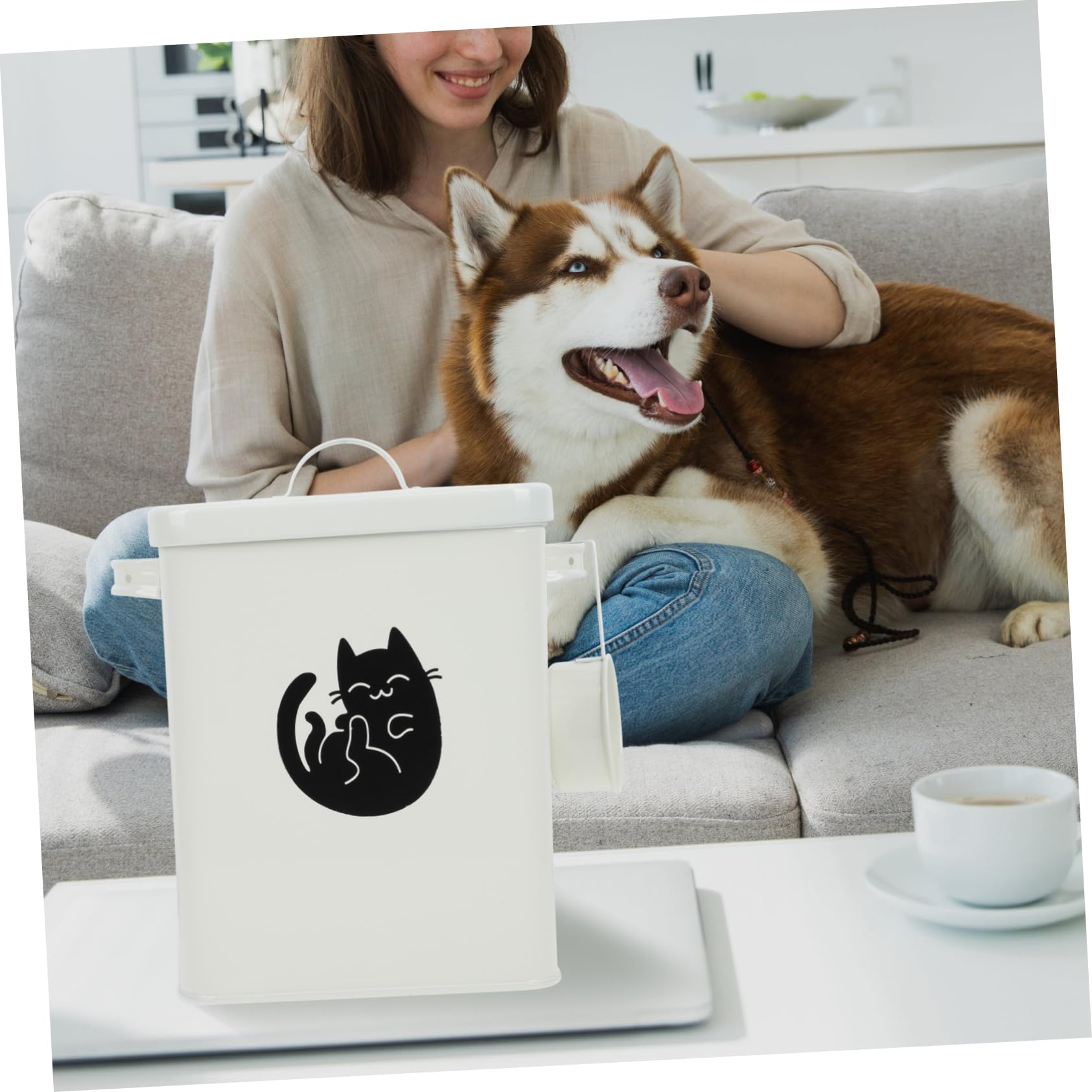 TOPBATHY Cubo Para Comida Para Perros Contenedor De Comida Multifuncional 1 Juego Sellado Fresco