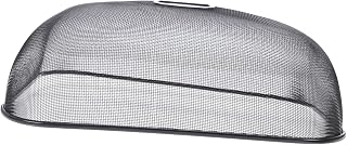 MAGICLULU Metálica de Malla para Alimentos con Acabado Negro Protección Reutilizable y Ahorro de Espacio para Mesa de Comedor