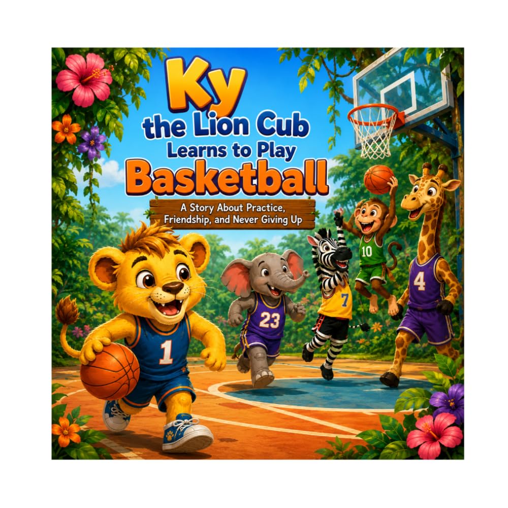 Ky the Lion Cub Learns to Play Basketball: A Story About Practice, Friendship, and Never Giving Up